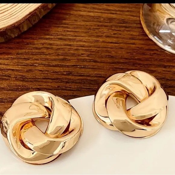 Exaggerated Creative Twisted Stud Earrings - Picture 1 of 3